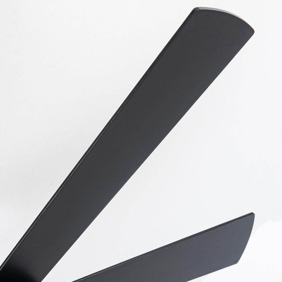 Black ceiling fan blade detail
