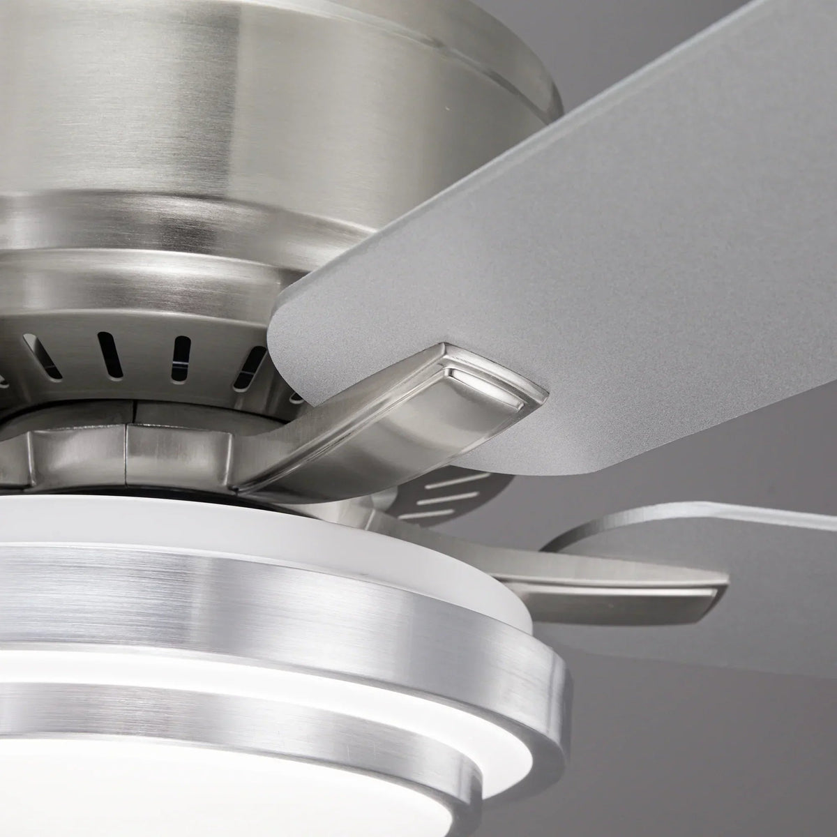 Parrot Uncle Vaczon 52-Inch Double-sided Blades Flush Mount LED Ceiling Fan with APP and Remote Control (VZA01N105A-BLE)