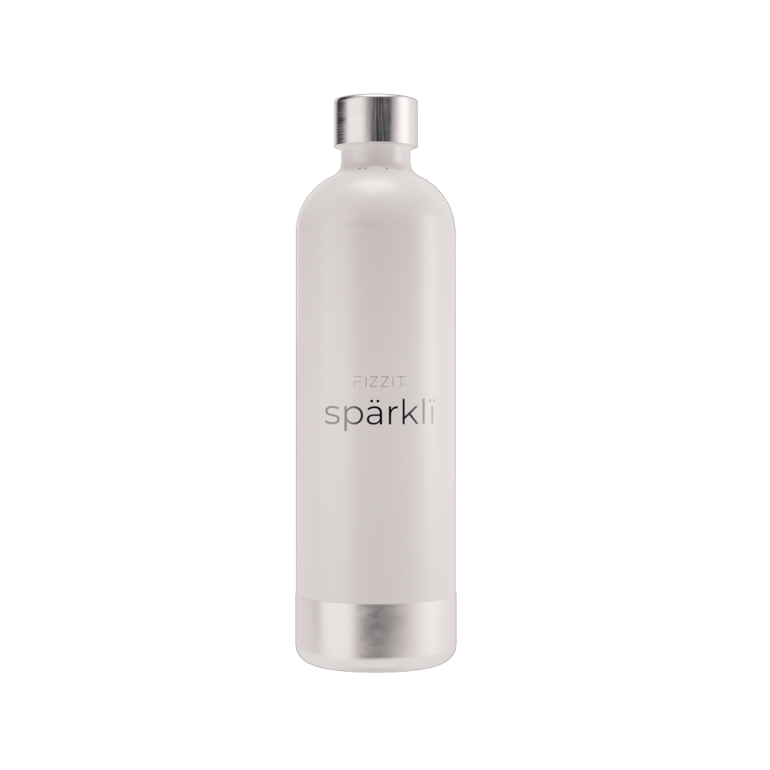 Fizzit Spärklï Sparkling Water Maker Fizz & Flavor Bundle with 60L CO2 Cylinder and 12-Pack CraftMix Drink Mixes