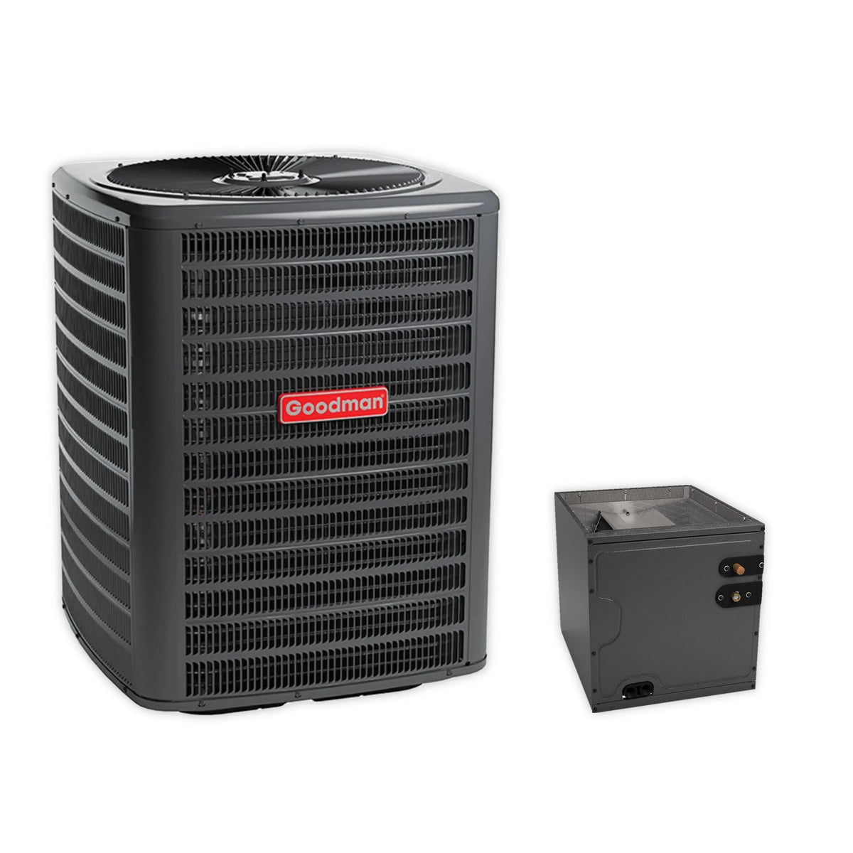 Goodman 1.5 Ton 13.4 SEER2 R-32 Central Air Conditioner and Evaporator Coil