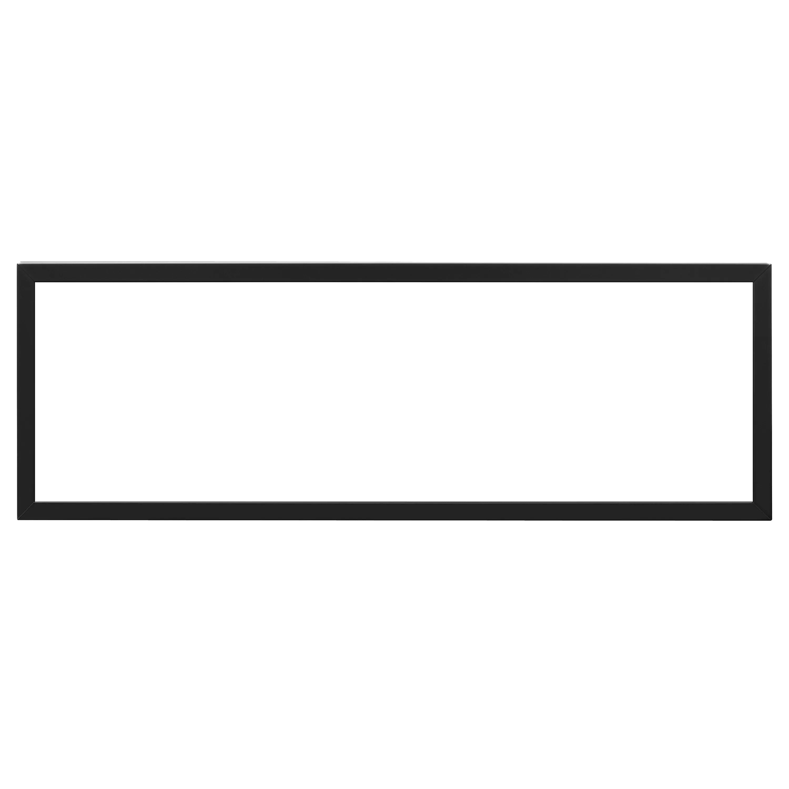 50-inch fireplace trim frame, matte black rectangular surround