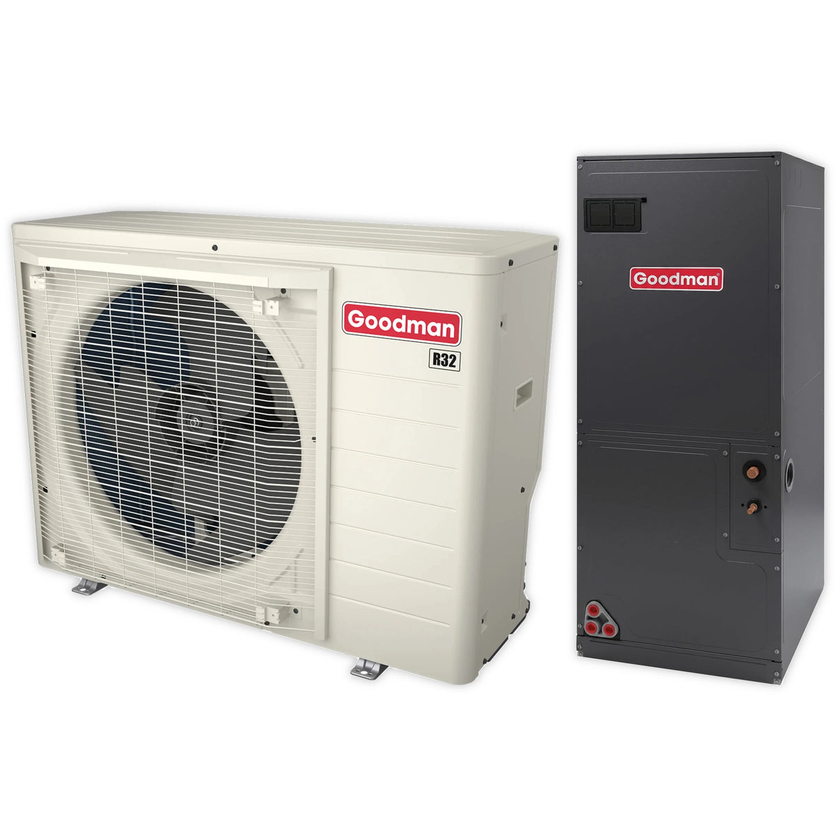Goodman 3 Ton 19 SEER2 R-32 Central Air Conditioner and Multi-Position Variable-Speed Air Handler