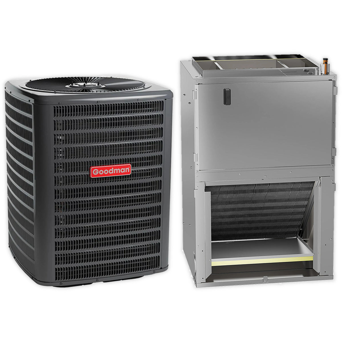 Goodman 1.5 Ton 14.5 SEER2 R-32 Heat Pump and Wall-Mount Air Handler with 8kW Heat Kit