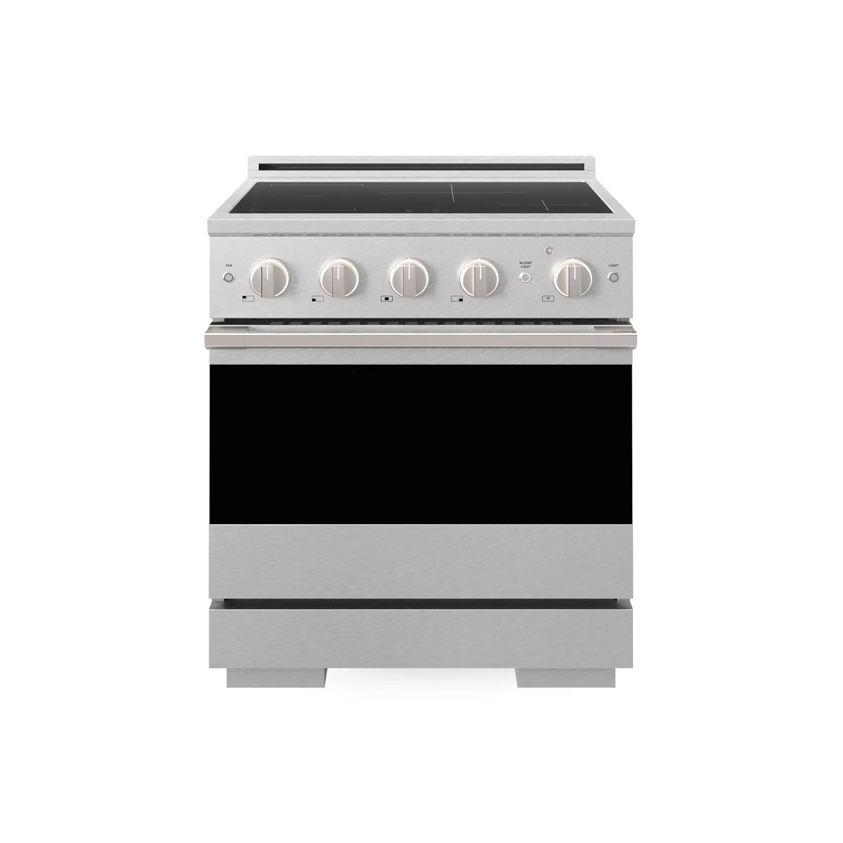 ZLINE 30-Inch 4.2 cu. ft. Marino Induction Range with 4 Element Cooktop and Electric Convection Oven in Satin Stainless Steel (MINRS-30)