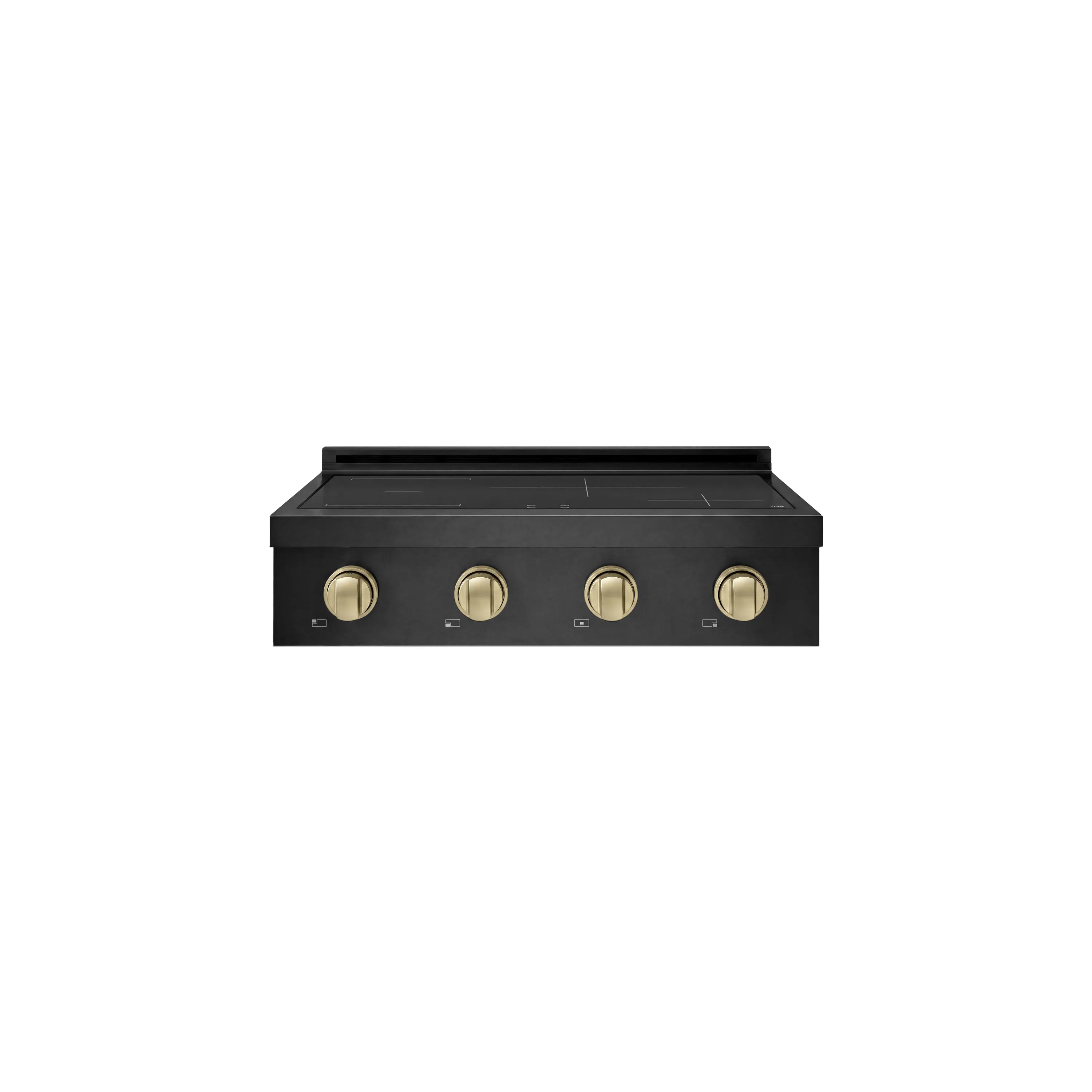 ZLINE Autograph Edition 30-Inch Paramount Induction Rangetop with 4 Element Cooktop in Black Stainless Steel and Champagne Bronze Accents (SINRTBZ-30-CB)
