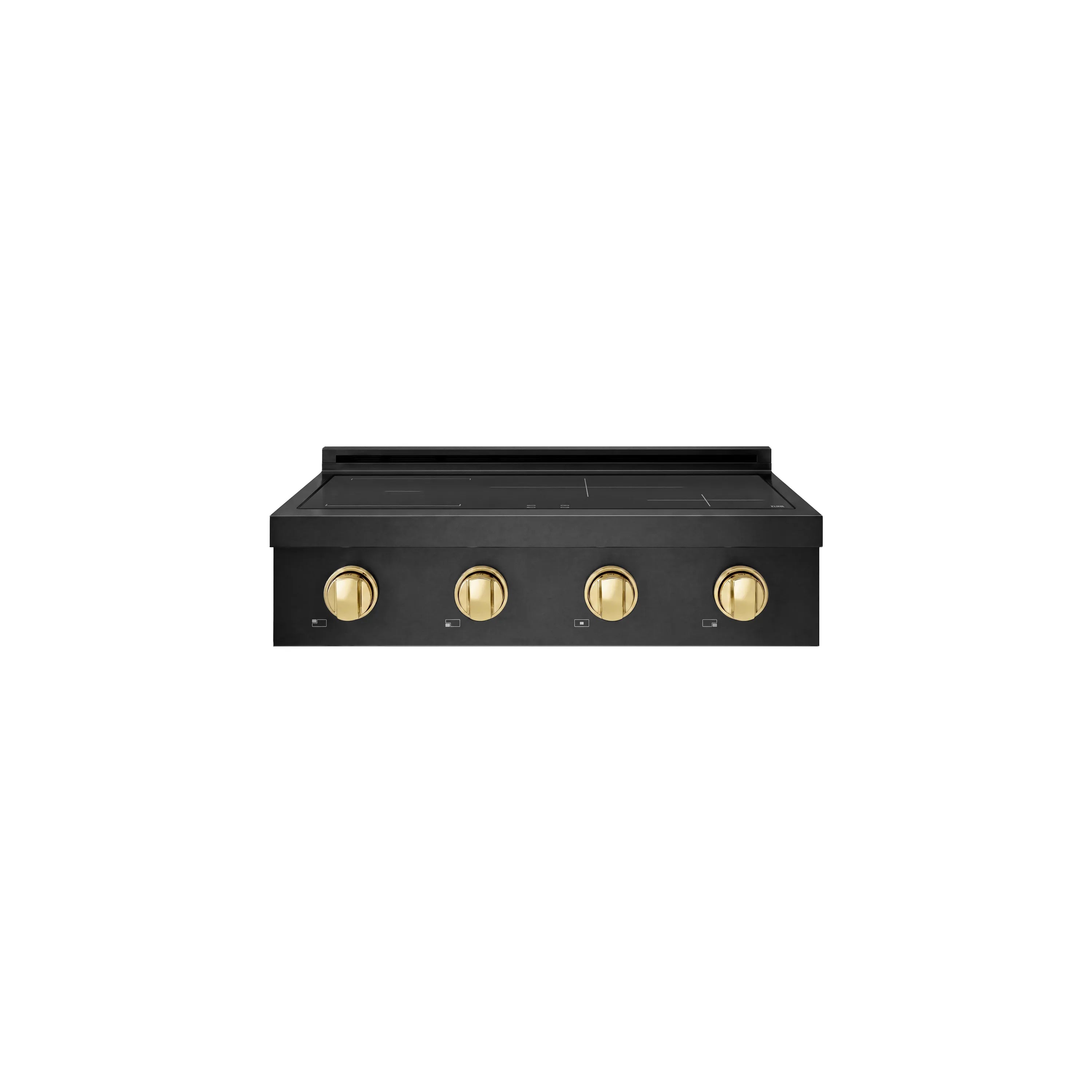 ZLINE Autograph Edition 30-Inch Paramount Induction Rangetop with 4 Element Cooktop in Black Stainless Steel and Polished Gold Accents (SINRTBZ-30-G)