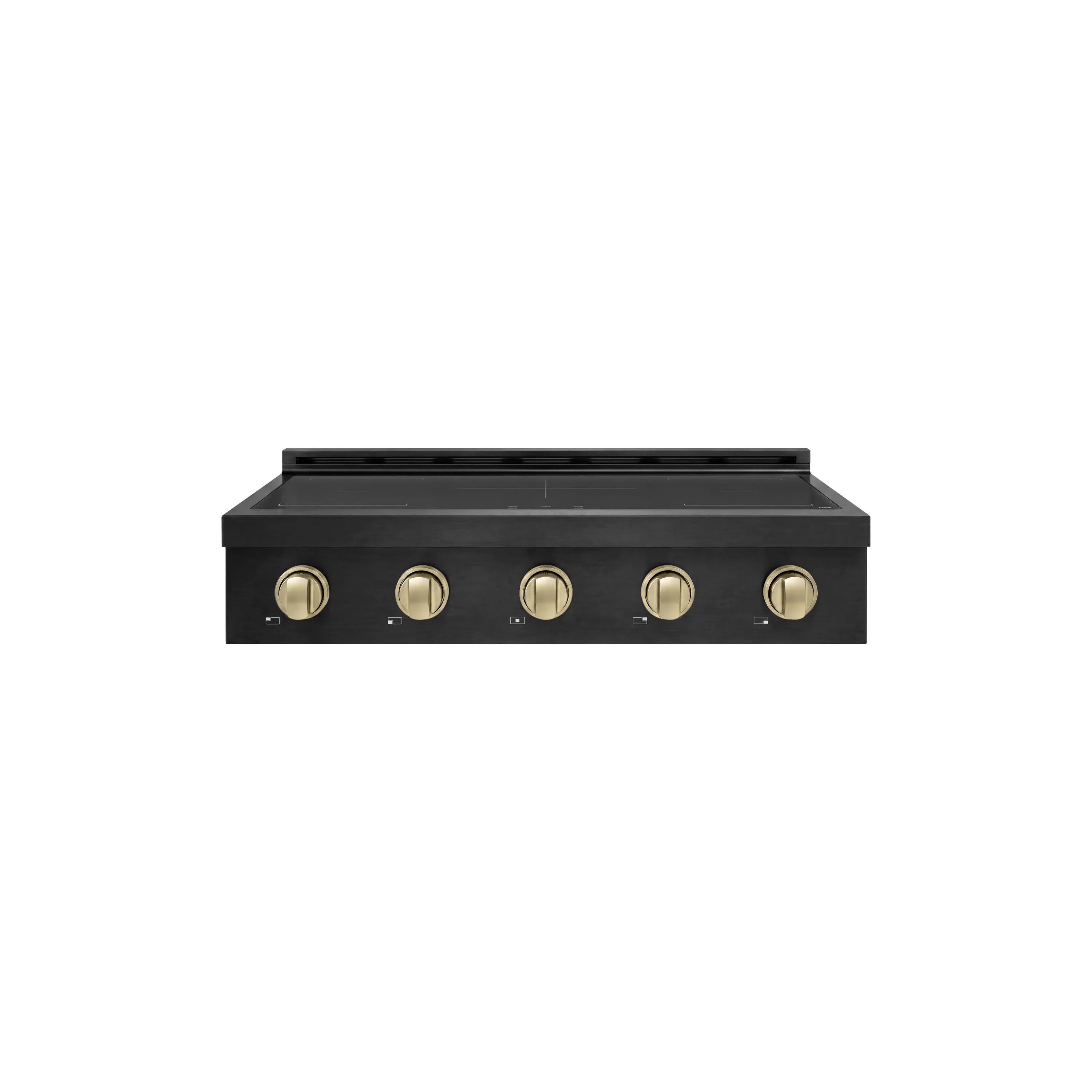 ZLINE Autograph Edition 36-Inch Paramount Induction Rangetop with 5 Element Cooktop in Black Stainless Steel and Champagne Bronze Accents (SINRTBZ-36-CB)