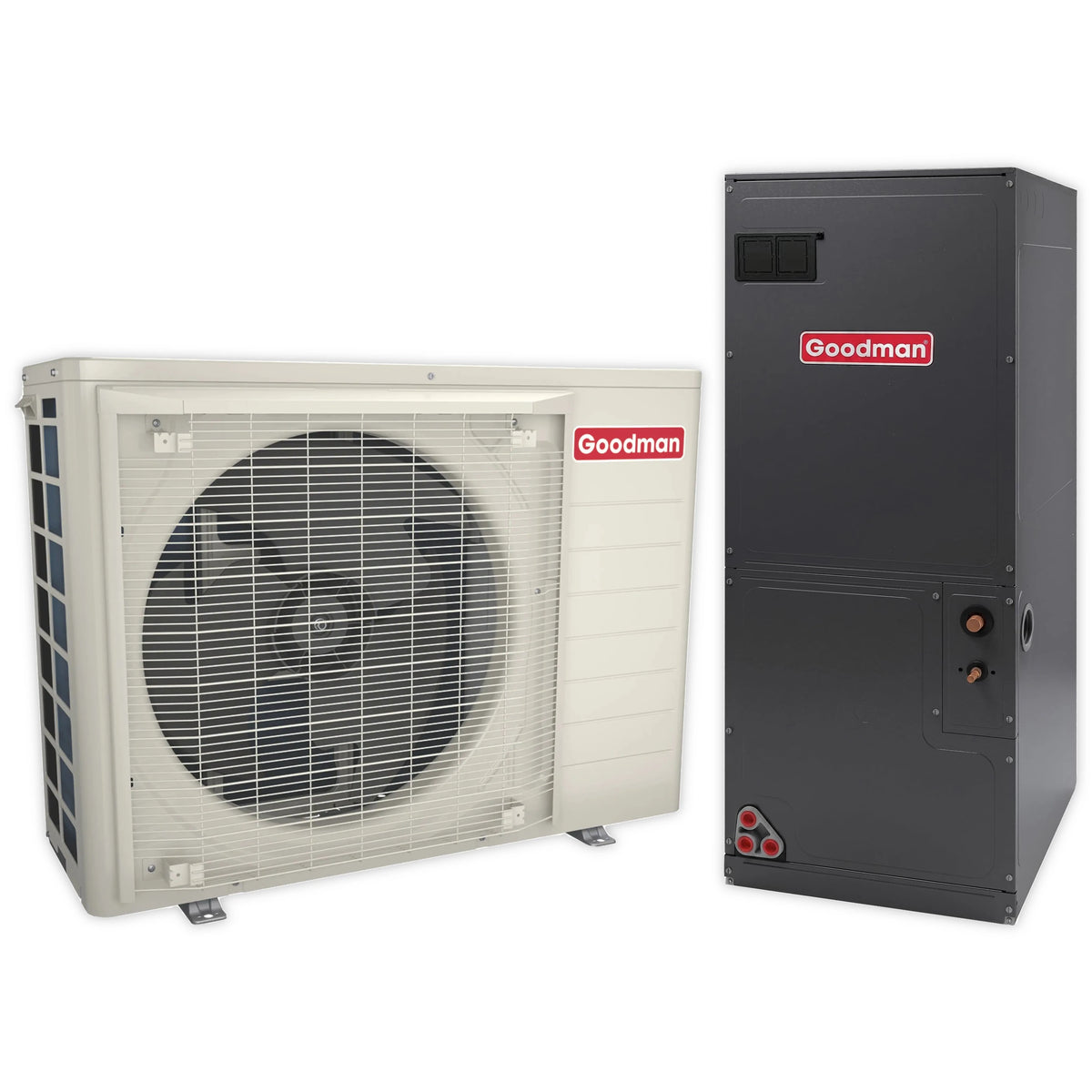 Goodman 3 Ton 16.6 SEER2 R-32 Heat Pump and Multi-Position Variable-Speed Air Handler