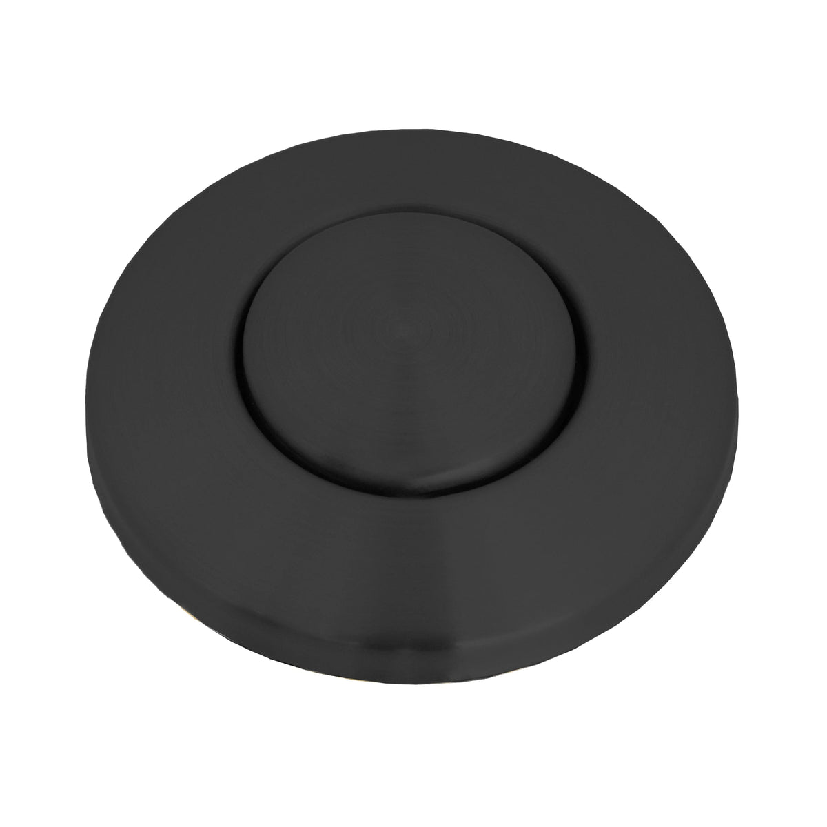 Garbage disposal air switch button, matte black round push button cover