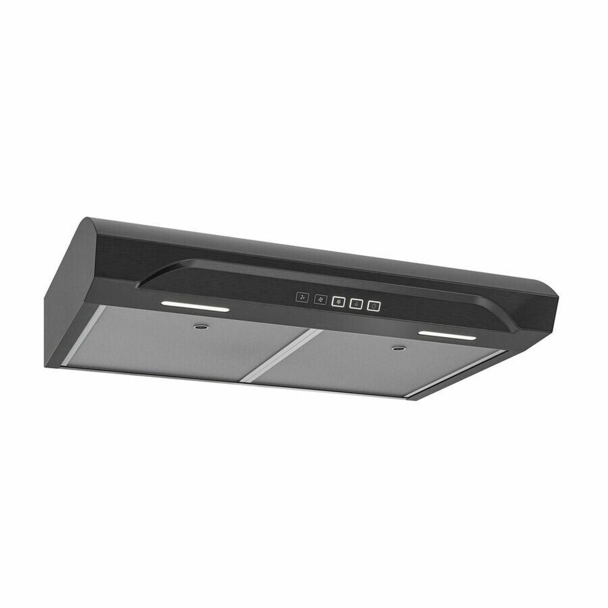 Broan-NuTone Alta 30-Inch 350 CFM 3-Speed Convertible Under Cabinet Range Hood in Black Stainless Steel (ALT2303BLS)