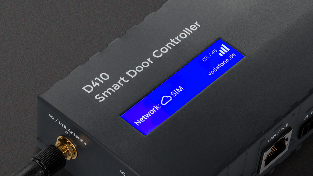 DoorBird D410 Smart Door Controller LTE/4G with blue SIM-ready panel
