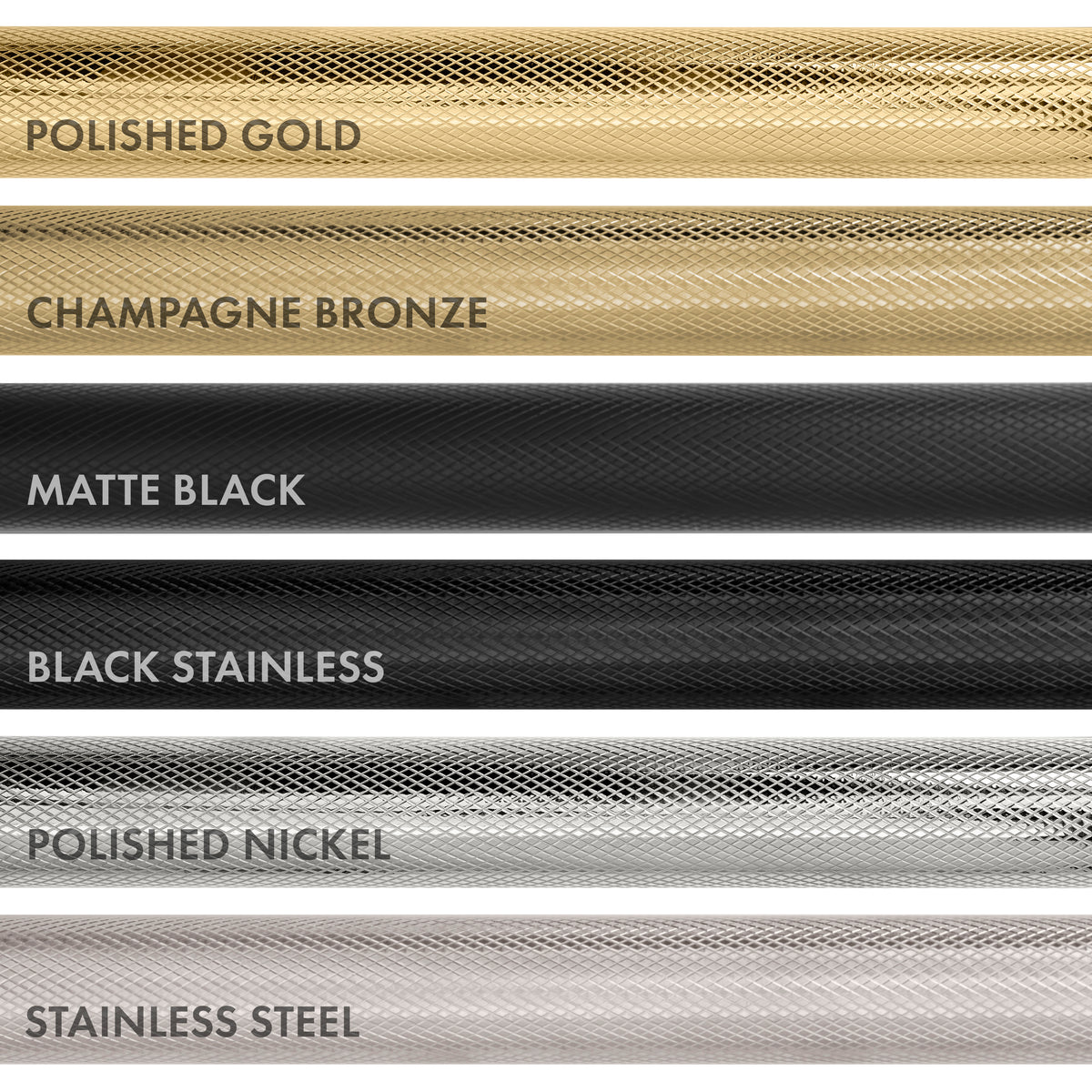 ZLINE helix handle color comparison