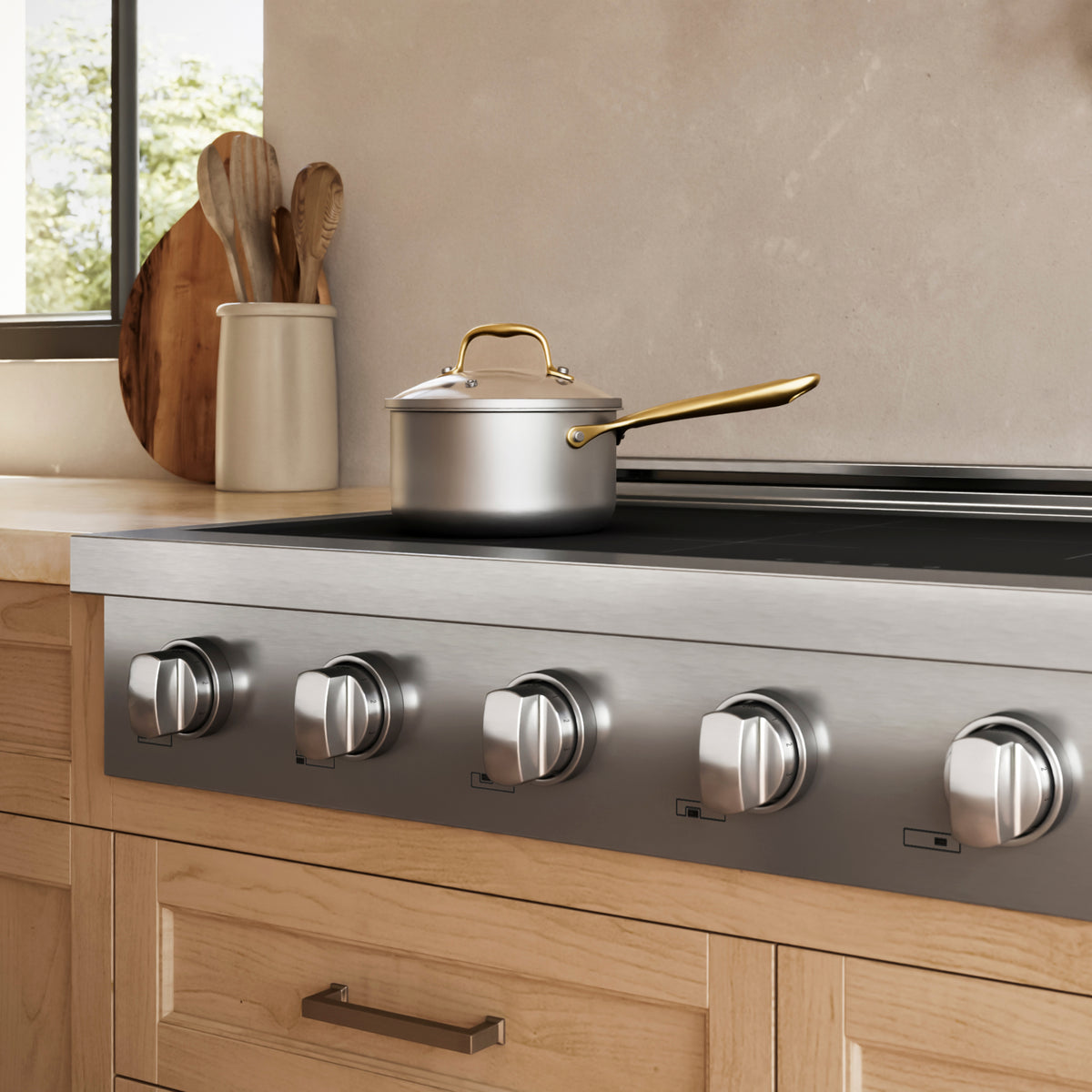 ZLINE 48-Inch Paramount Induction Rangetop SINRT48 kitchen angle