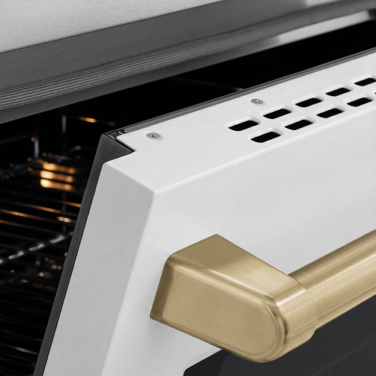 ZLINE 48-Inch Paramount Induction Range SINRSZ-WM-48-CB handle detail