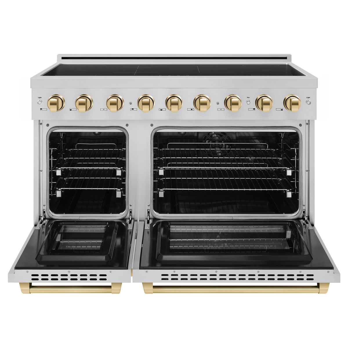 ZLINE 48-Inch Paramount Induction Range SINRZ-48-G front open