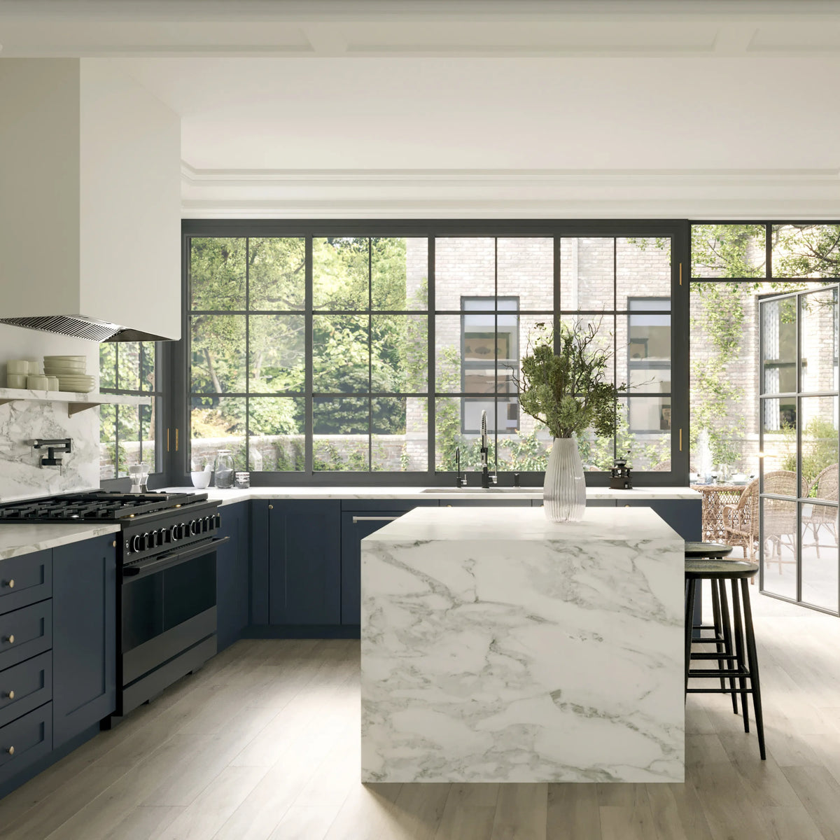 ZLINE Apollo Kitchen Faucet APL-KF-ZMBBN in a styled kitchen