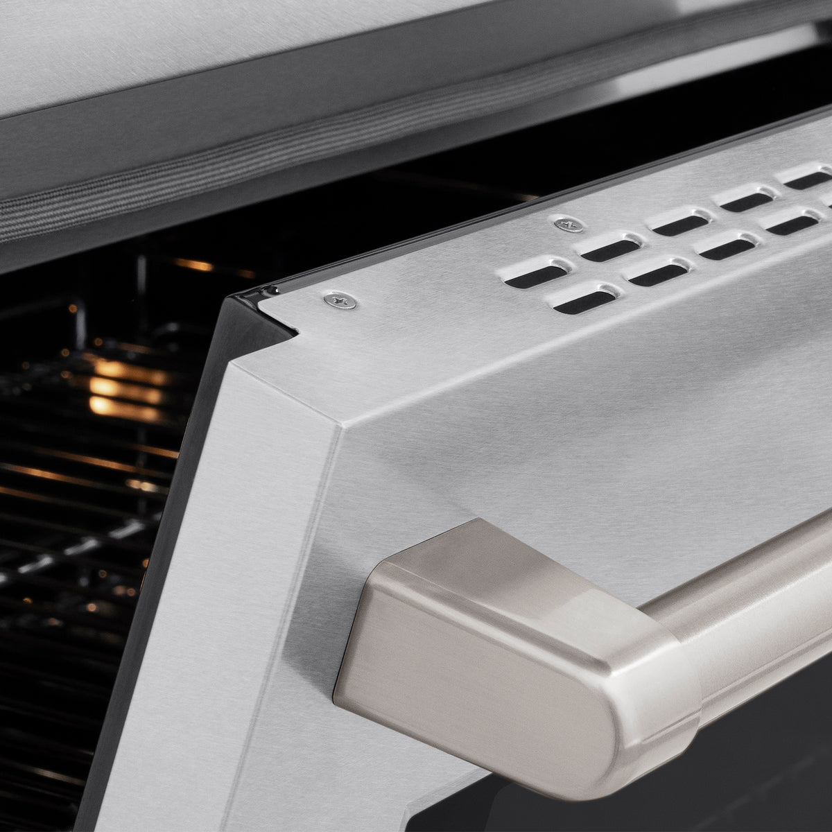 ZLINE 48-Inch Paramount Induction Range SINRS-48 handle detail