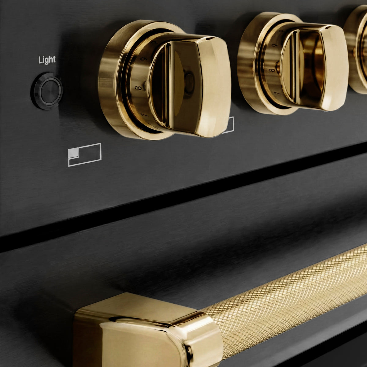 ZLINE 48-Inch Paramount Induction Range SINRBZ-48-KG knob detail