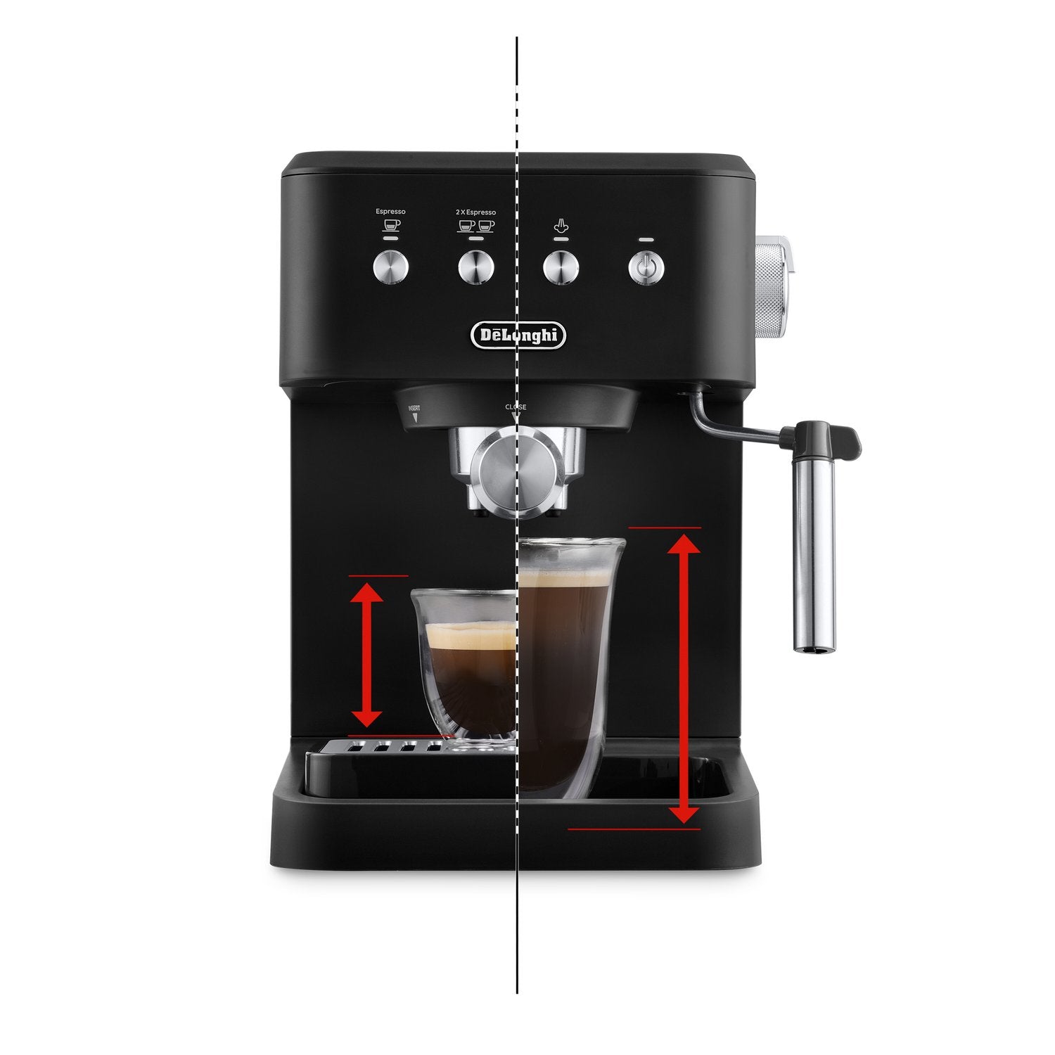 De'Longhi 15 Bar Pump Manual Espresso Machine in Matte Black (EM350BK) - image 28