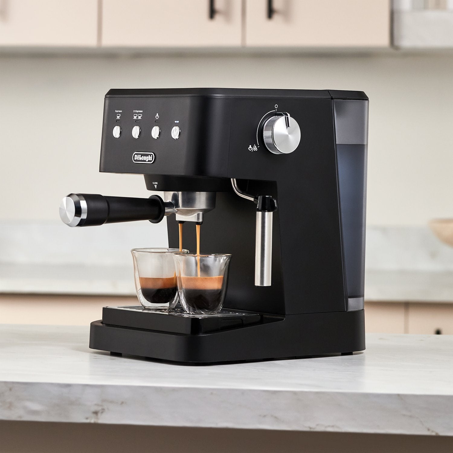 De'Longhi 15 Bar Pump Manual Espresso Machine in Matte Black (EM350BK) - image 23
