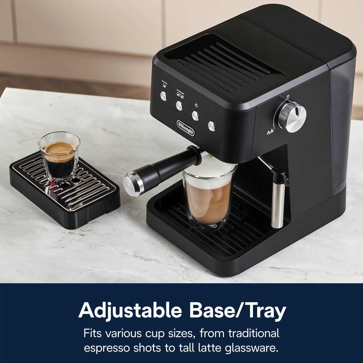 De'Longhi 15 Bar Pump Manual Espresso Machine in Matte Black (EM350BK) - image 9