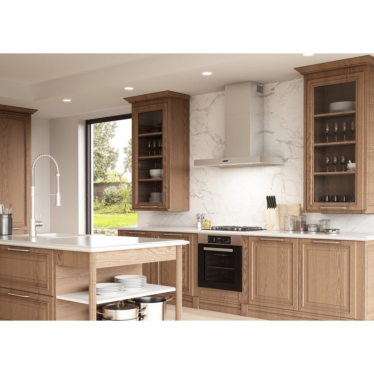 Broan-NuTone Elite EW43 Series 36-Inch 460 CFM Convertible Wall Mount Chimney Range Hood in Stainless Steel (EW4336SS)