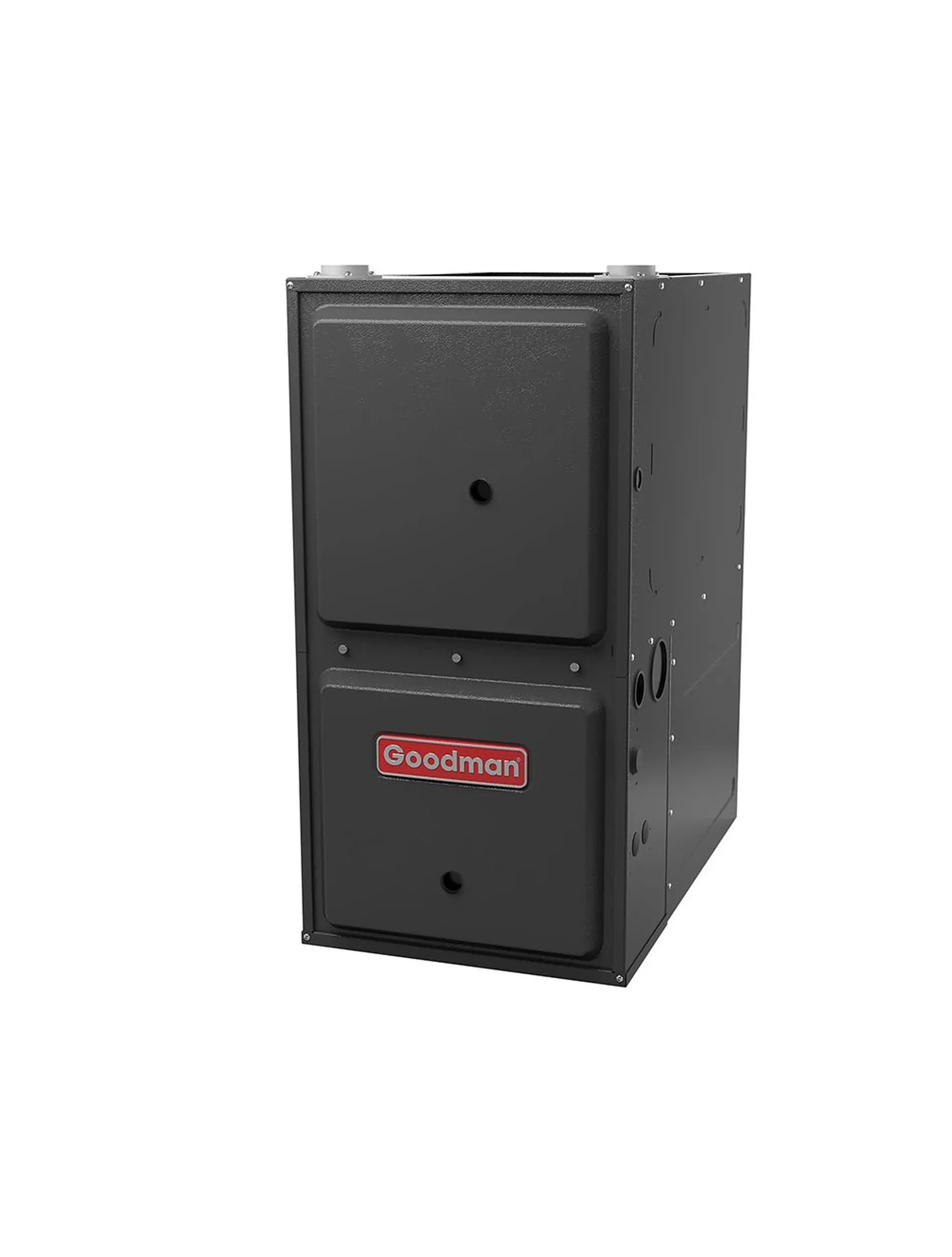 Goodman gas furnace and air-handler cabinet with Goodman label
