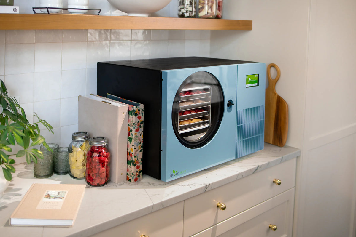Harvest Right Pale Blue Countertop 360 Freeze Dryer - Lifestyle 11