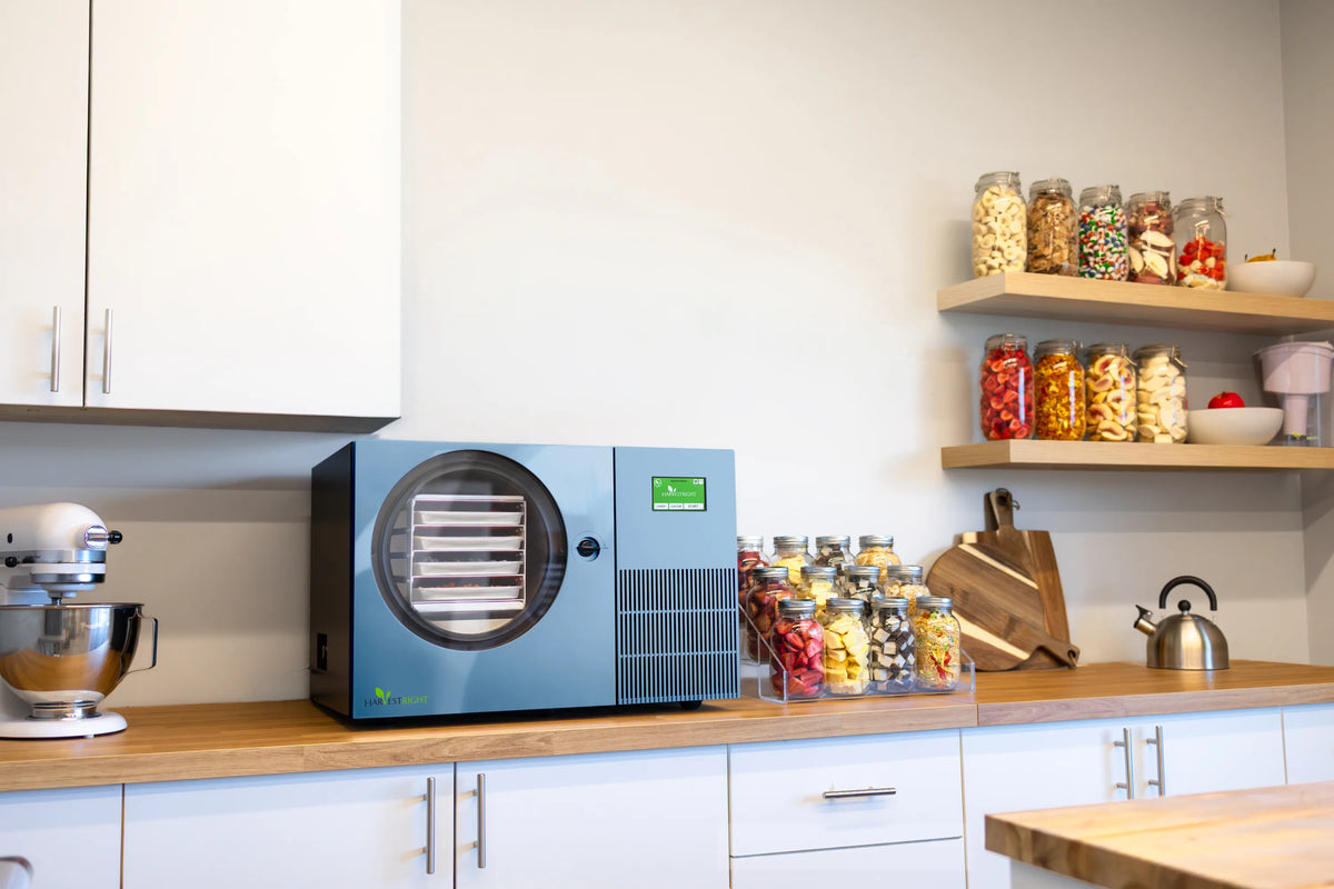 Harvest Right Pale Blue Countertop 360 Freeze Dryer - Lifestyle 3