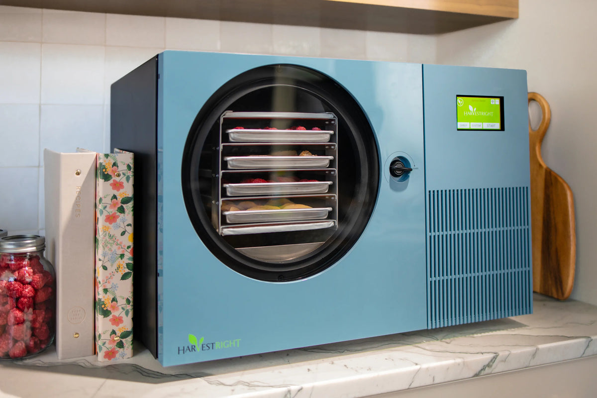 Harvest Right Pale Blue Countertop 360 Freeze Dryer - Lifestyle 9