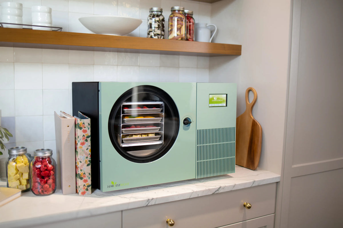 Harvest Right Sage Green Countertop 360 Freeze Dryer - Lifestyle 3