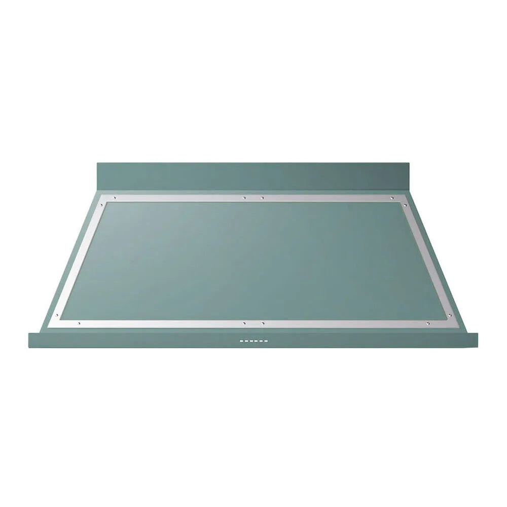 ILVE Nostalgie II 60-Inch 600 CFM Wall Mounted Range Hood in Mediterranean Mint with Chrome Trim (UANB60MMC)