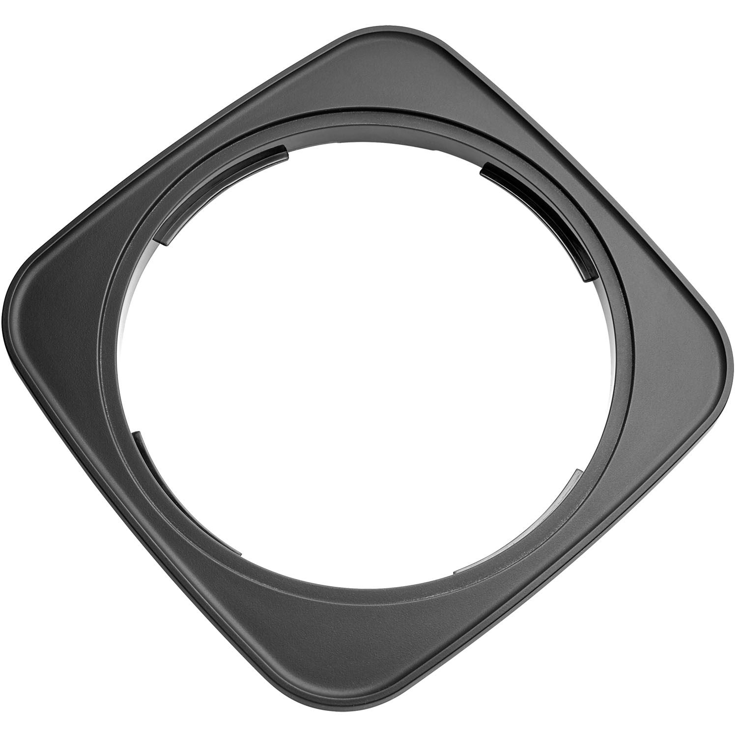 Dark lid with curved carry handle opening for cold brew coffee maker