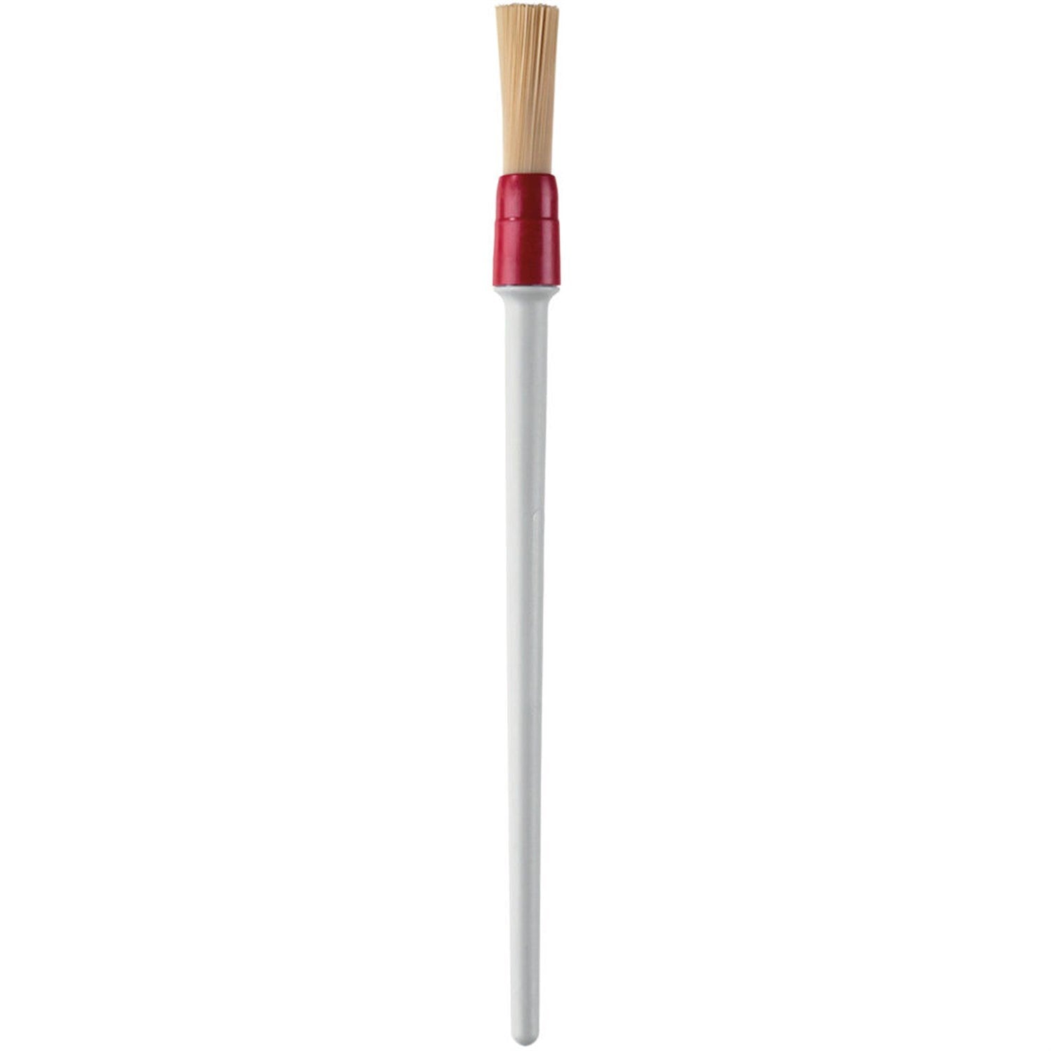 Pasta roller attachment handle with red collar and light wood spindle