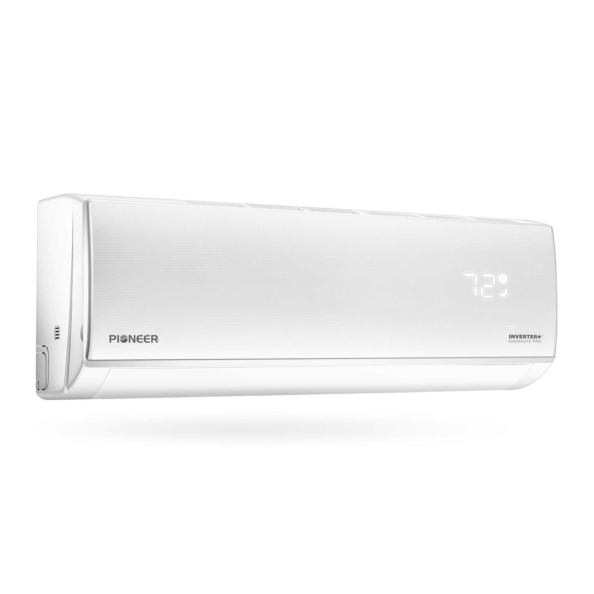White Pioneer Diamante Pro high-wall mini-split indoor air conditioner unit