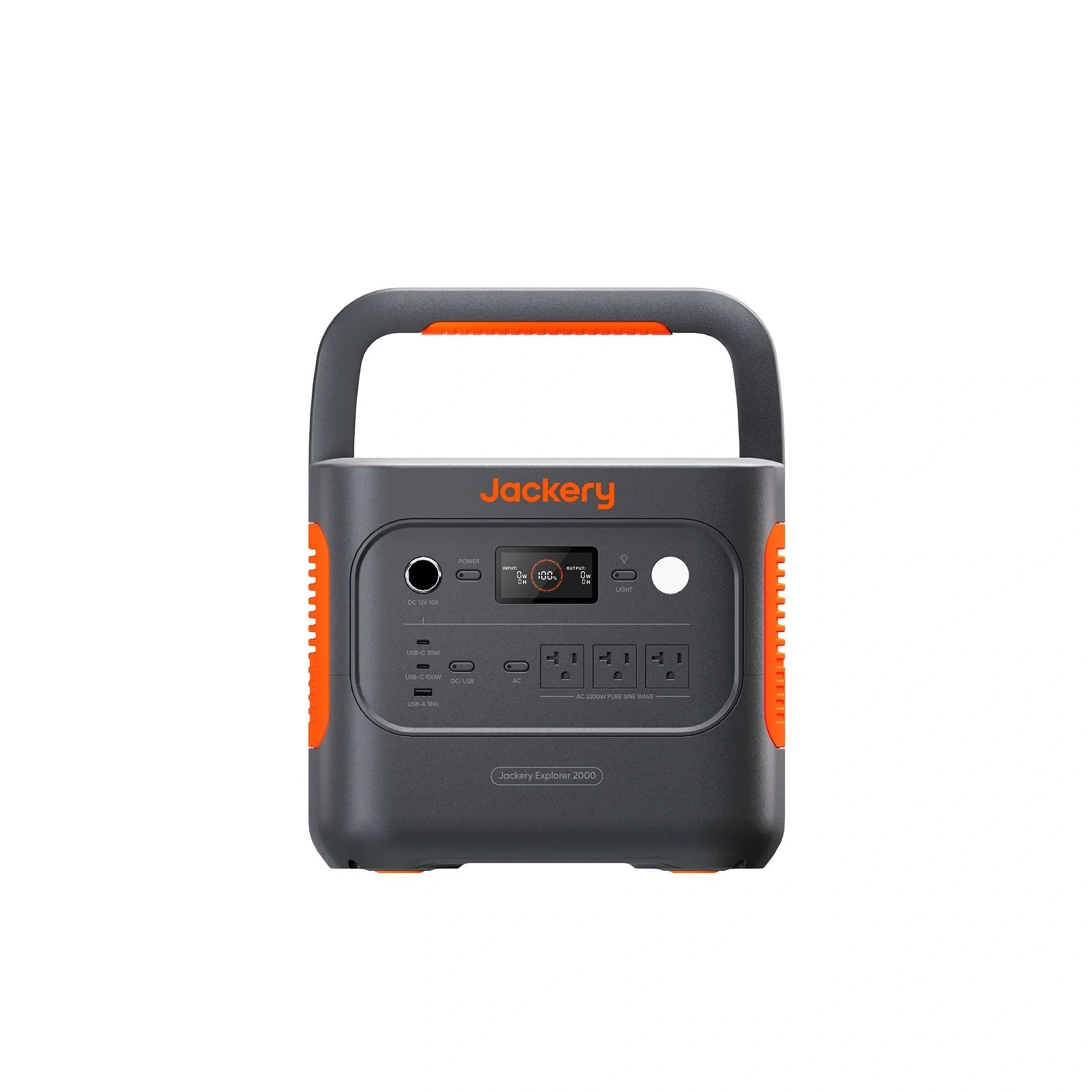 Jackery Explorer 2000 v2 Indoor Friendly Portable Power Station, 2042Wh LiFePO4 Battery, 2200W Solar Generator, USB-C PD 100W Fast Charging for Camping, Home Use