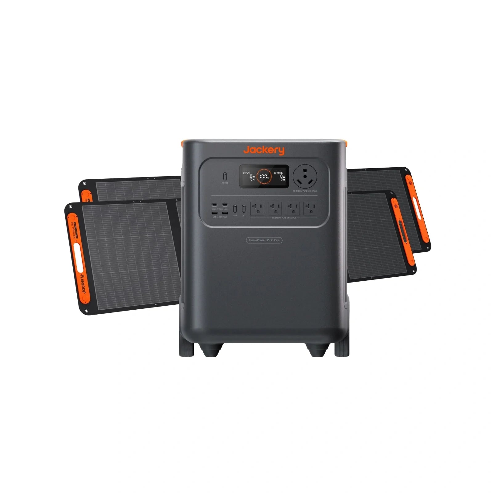 Jackery HomePower 3600 Plus Portable Power Station, 3600W AC Output, 3584Wh LFP Solar Generator, Expandable up to 21kWh, Essential Home Backup for Home Use, Emergencies, RV