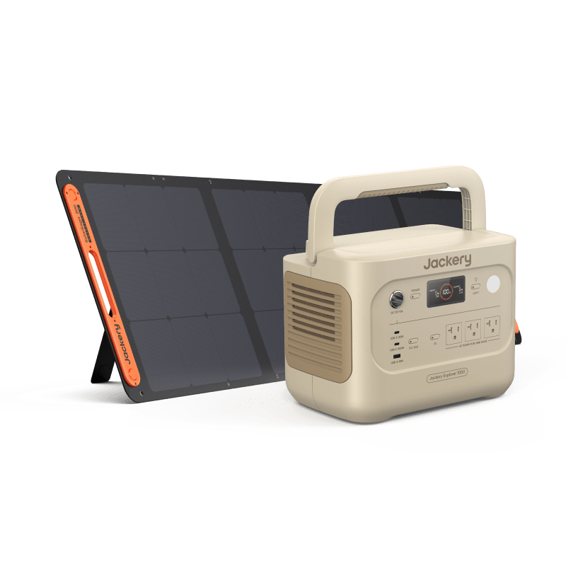 Jackery Solar Generator 1000 v2 with 200W Solar Panel, 1070Wh Portable Power Station LiFePO4 Battery,1500W AC/100W USB-C Output, 1Hr Fast Charge for Outdoor,Off-Grid Living,RV,Emergency