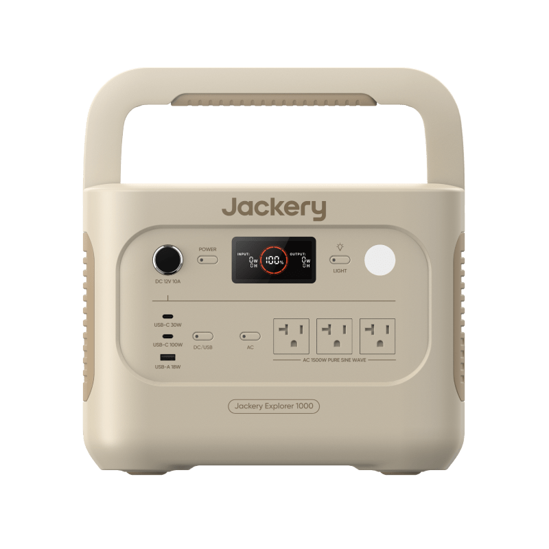 Jackery Solar Generator 1000 v2 with 200W Solar Panel, 1070Wh Portable Power Station LiFePO4 Battery,1500W AC/100W USB-C Output, 1Hr Fast Charge for Outdoor,Off-Grid Living,RV,Emergency