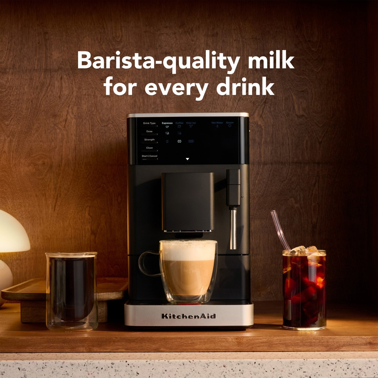KitchenAid Fully Automatic Espresso Machine KF2 in Black Matte (KES8452BM) - image 3