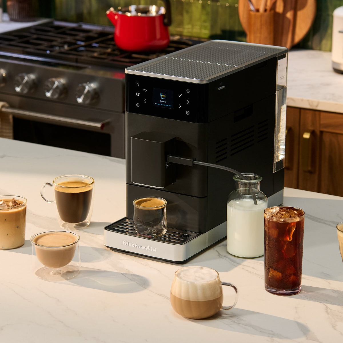 KitchenAid Fully Automatic Espresso Machine KF3 in Black Matte (KES8453BM) - image 11