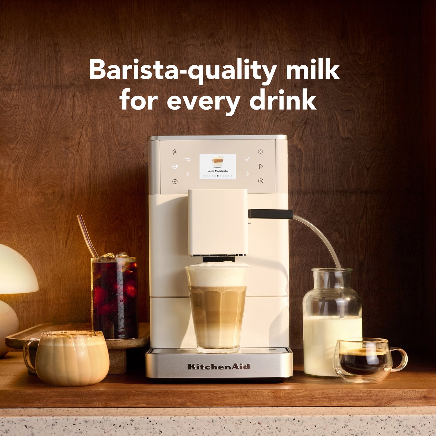 KitchenAid Fully Automatic Espresso Machine KF3 in Porcelain (KES8453PL) - image 4