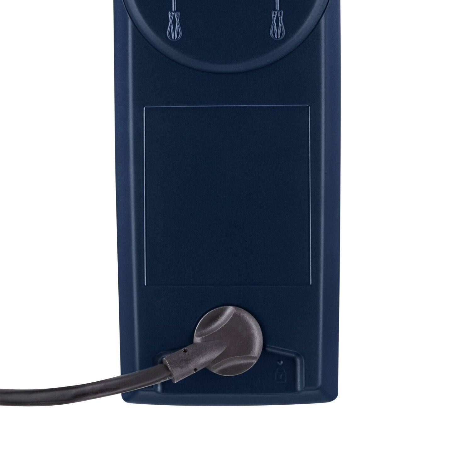 KitchenAid hand mixer base in ink blue with metal beaters and power cord