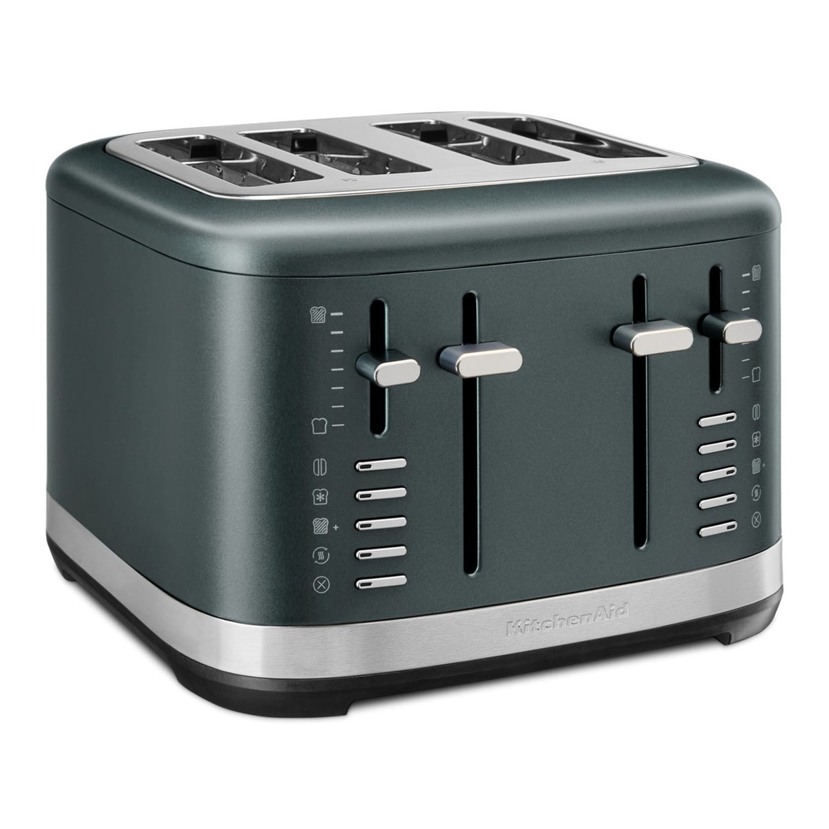 Juniper 4-slice toaster with browning dials and cancel/slot controls