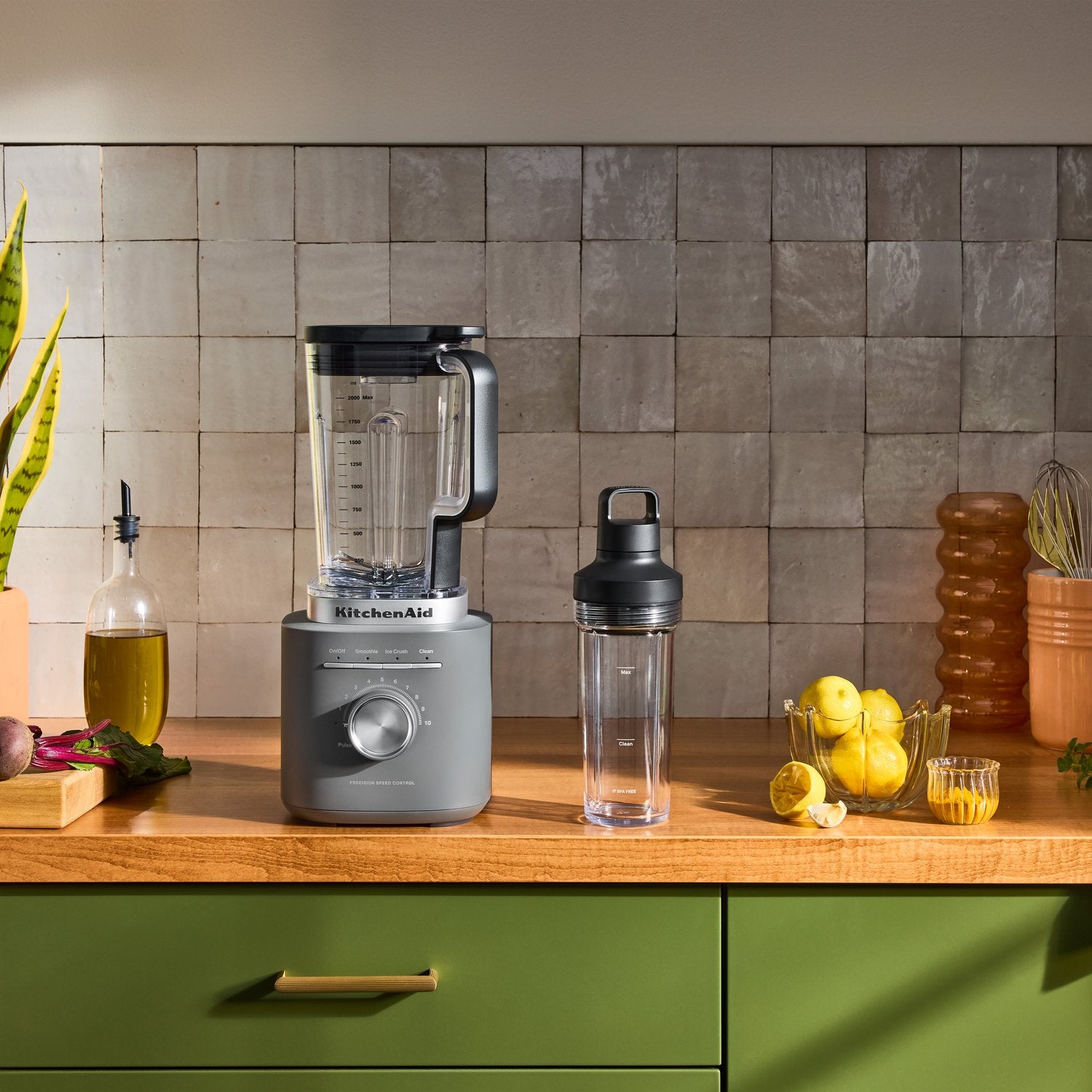 KitchenAid Pure Power Blender with Personal Blending Jar in Matte Grey (KSB2079DG) - image 5