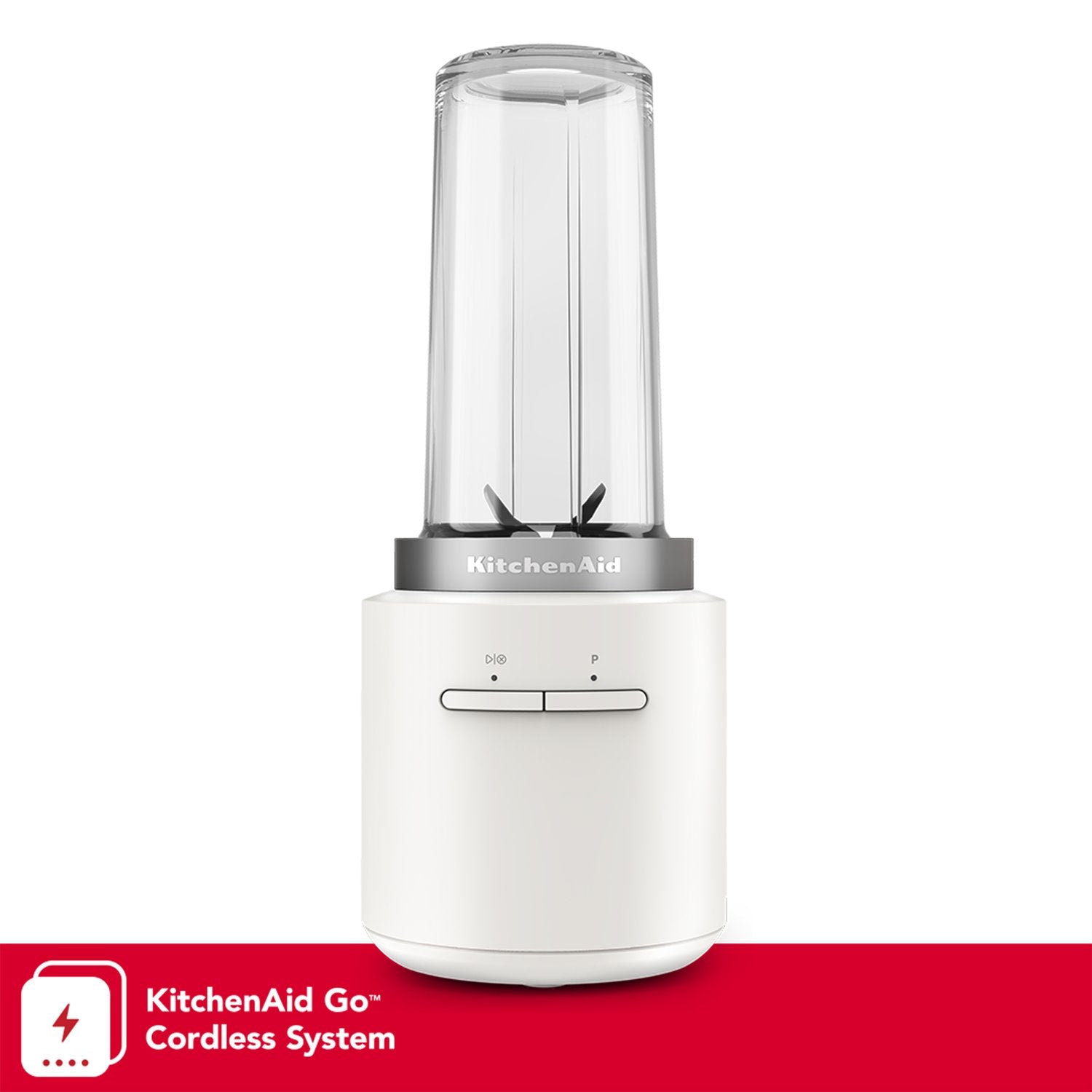 KitchenAid Cordless 12V 16 Oz. Personal Blender with Travel Lid in Porcelain (KSBR200PL) - image 2
