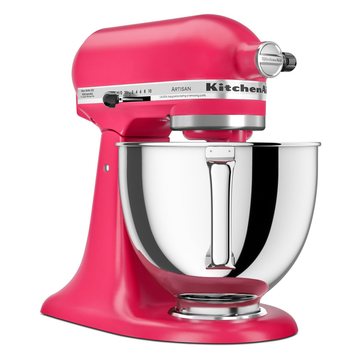 KitchenAid Artisan 5-Quart Tilt-Head Stand Mixer in Hibiscus (KSM150PSHI) - image 3