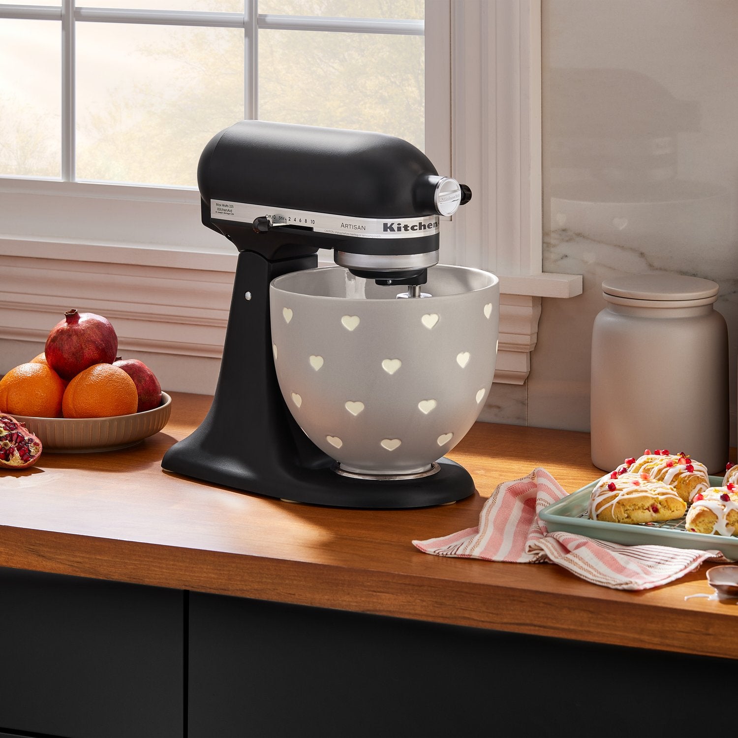 KitchenAid 5 Qt. Ceramic Bowl in Layered Hearts (KSM2CB5CH) - image 3