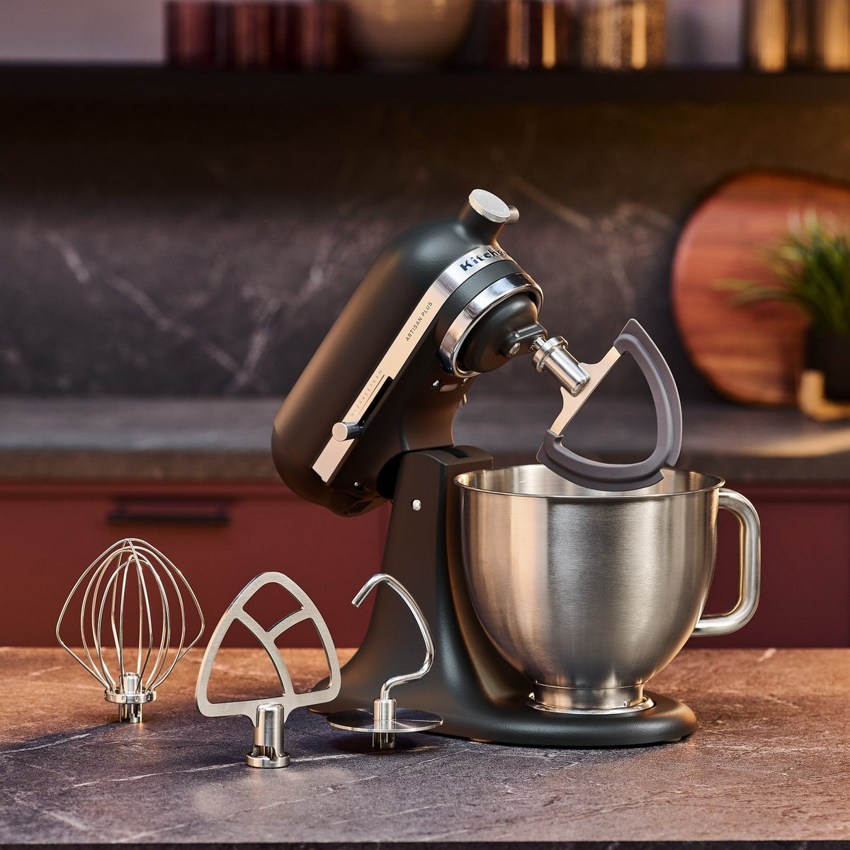 KitchenAid Artisan Plus Tilt-Head Stand Mixer in Matte Black (KSM50PKVXBM) - image 8