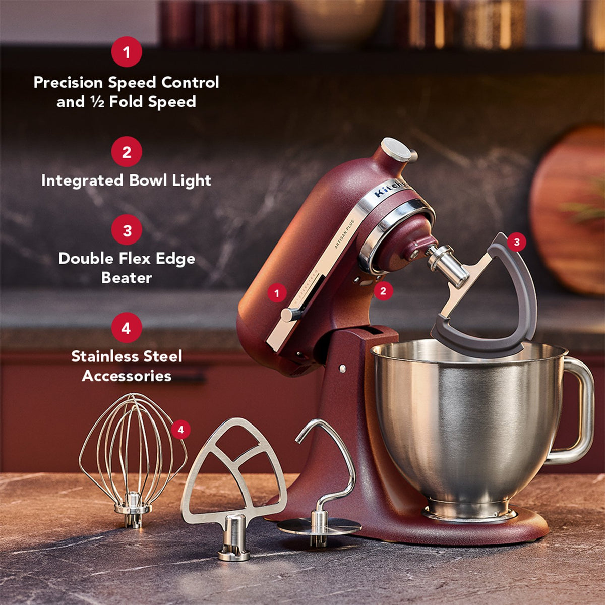 KitchenAid Artisan Plus Tilt-Head Stand Mixer in Smoked Serrano (KSM50PKVXSO) - image 2